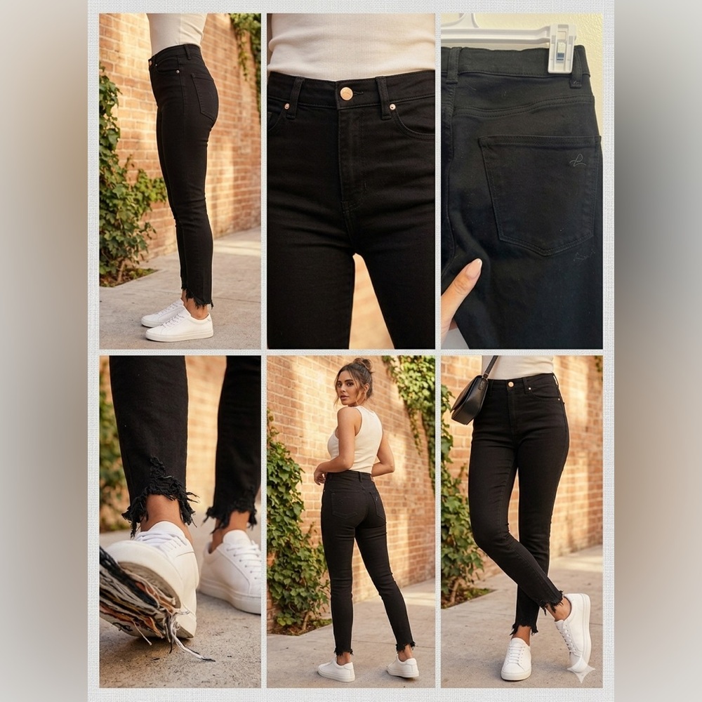 J Brand Black High-Rise Skinny Jeans